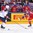COLOGNE, GERMANY - MAY 16: Russia's Viktor Antipin #9 lets a shot go while USA's Noah Hanifin #55 defends during preliminary round action at the 2017 IIHF Ice Hockey World Championship. (Photo by Andre Ringuette/HHOF-IIHF Images)

